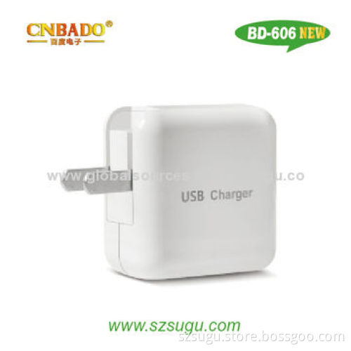 2014 New Design ABS/PC Fireproof Double USB Home Charger for iPhone/iPad